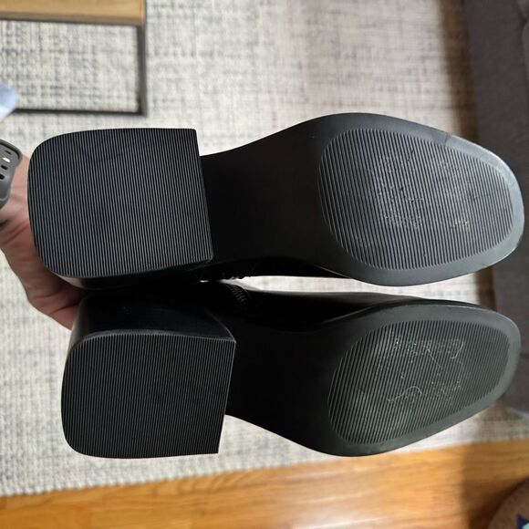 NEW Steve Madden Ruthy Black Leather Zipper Boots 9 - Picture 5 of 7